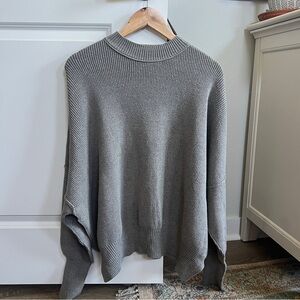 Free People Grey Easy Street Tunic Oversized Sweater XS